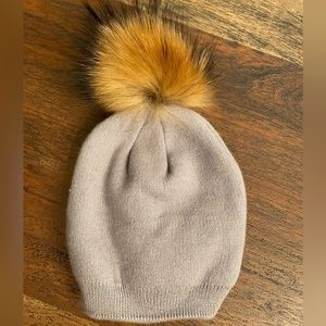 NEW Infant/toddler Beanie fur pompom